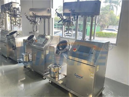 Carro armato d'emulsione dell'emulsionante di vuoto dell'omogeneizzatore del miscelatore 5L 10L del riscaldamento dell'alto laboratorio del taglio