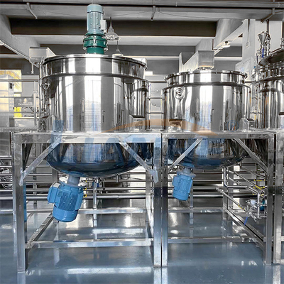 Macchina di fabbricazione detergente liquida dell'alto del taglio di SUS316L miscelatore dell'emulsionante con il riscaldamento e l'omogeneizzatore