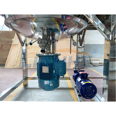 1000L ha riparato il reattore cosmetico dell'alto del taglio di vuoto dell'emulsionante riscaldamento del miscelatore