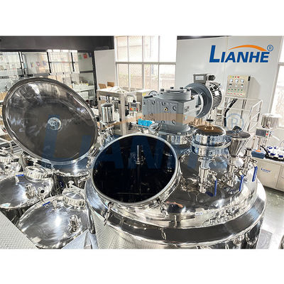 Carro armato cosmetico di miscelazione dell'unguento del miscelatore dell'emulsionante di vuoto del riscaldamento di vapore con l'agitatore