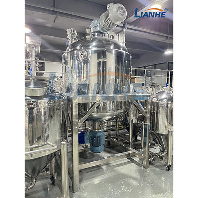 Carro armato cosmetico di miscelazione dell'unguento del miscelatore dell'emulsionante di vuoto del riscaldamento di vapore con l'agitatore