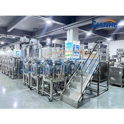 Carro armato cosmetico di miscelazione dell'unguento del miscelatore dell'emulsionante di vuoto del riscaldamento di vapore con l'agitatore