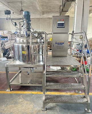 il miscelatore dell'emulsionante di vuoto 300L ha personalizzato il carro armato mescolantesi e di riscaldamento con il flussometro