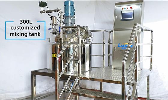 soluzione del reagente dell'antigene del miscelatore dell'emulsionante di vuoto 300L che fa il carro armato di riscaldamento della macchina