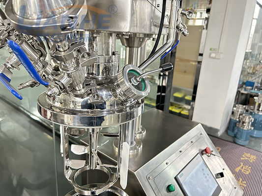 Macchina di sollevamento idraulica del miscelatore della crema dell'omogeneizzatore di vuoto di controllo dello SpA da 20 litri