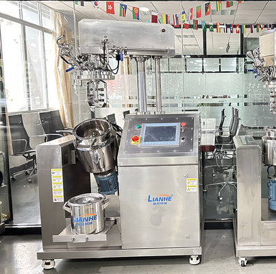 Macchina di sollevamento idraulica del miscelatore della crema dell'omogeneizzatore di vuoto di controllo dello SpA da 20 litri