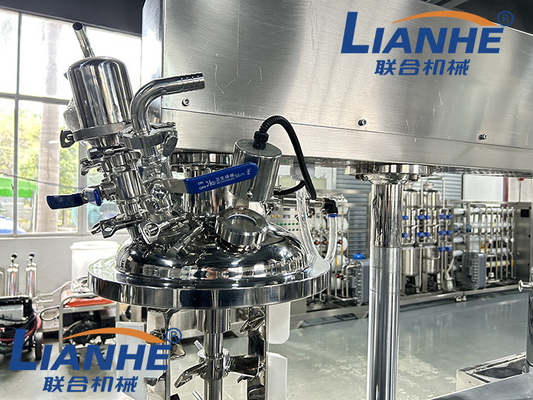 miscelatore ad alta velocità di vuoto della lozione dell'omogeneizzatore dell'emulsionante di vuoto della crema del laboratorio 5L