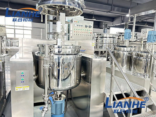 macchina interna ed esterna di 300L di circolazione di vuoto dell'omogeneizzatore della crema del miscelatore
