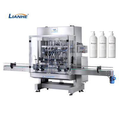 Macchina di rifornimento crema cosmetica liquida di 8 ugelli della testa lineare automatica del pistone 1-12
