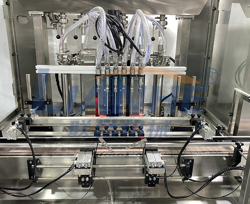 Lo SpA 12 dota la linea d'un polverizzatore d'etichettatura di coperchiamento di rifornimento della macchina del sapone liquido della doccia della lozione automatica del gel