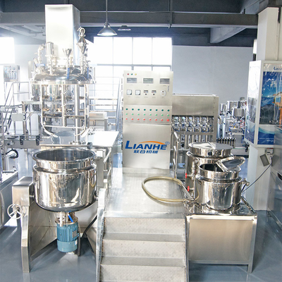 Doppia macchina del miscelatore dell'emulsionante di vuoto della crema del taglio controllo dello SpA da 120 gradi