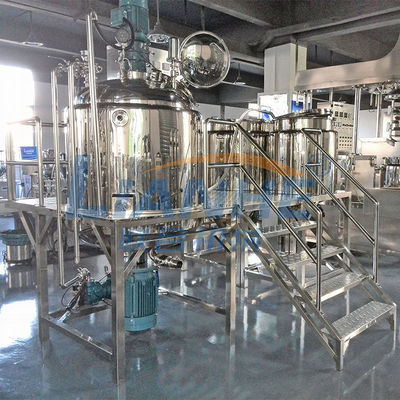 500L ha riparato il tipo struttura del miscelatore SUS304 dell'emulsionante di vuoto per crema cosmetica
