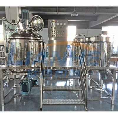 500L ha riparato il tipo struttura del miscelatore SUS304 dell'emulsionante di vuoto per crema cosmetica