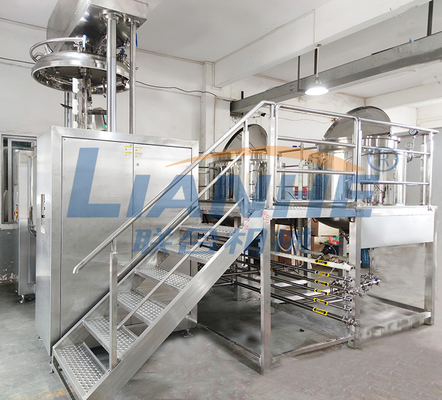 1 ascensore idraulico della macchina del miscelatore di Ton Double Cylinder Vacuum Emulsifier