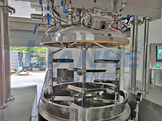 1 ascensore idraulico della macchina del miscelatore di Ton Double Cylinder Vacuum Emulsifier