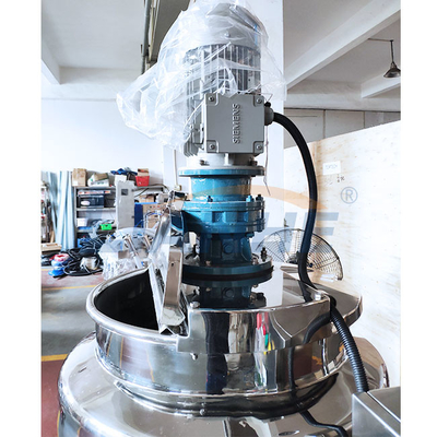 Attrezzatura di produzione del prodotto disinfettante della mano 1.5KW, miscelatore dell'omogeneizzatore di 2 rivestimenti per i cosmetici