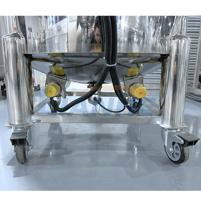 Miscelatore inossidabile mobile dell'omogeneizzatore di vuoto per il riscaldamento elettrico liquido del sapone 200L
