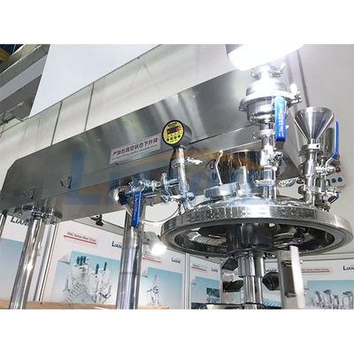 tipo di sollevamento idraulico dell'alto del taglio di vuoto 100L miscelatore dell'emulsionante inossidabile