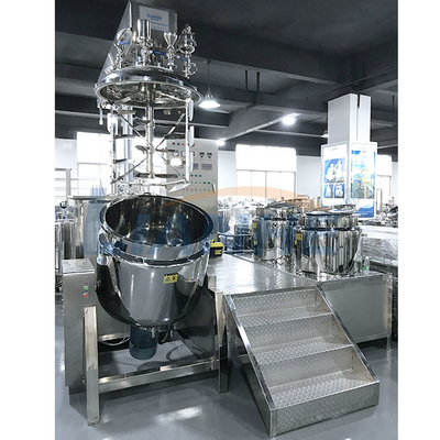 Sollevamento idraulico dell'alto del taglio di vuoto 300L del CE dell'emulsionante omogeneizzatore del miscelatore