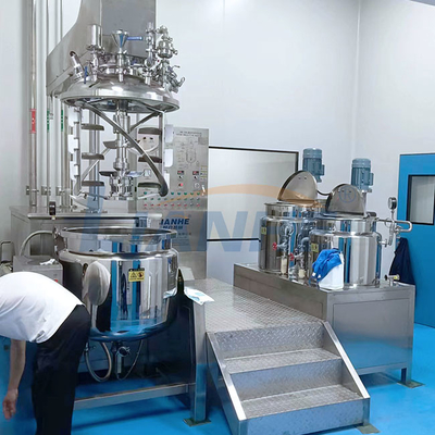 macchina d'emulsione del miscelatore dell'alto del taglio 200L di miscelazione del carro armato unguento crema cosmetico di vuoto
