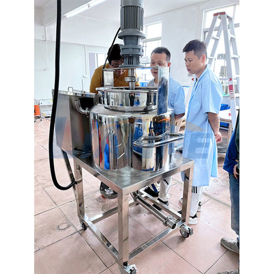 Il miscelatore alto di riscaldamento elettrico 100L 3 dell'emulsionante del taglio mette a strati l'acciaio inossidabile