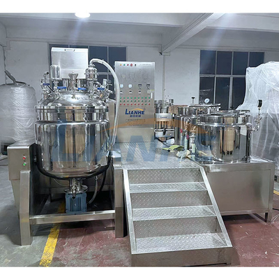 Controllo cosmetico del bottone della macchina 300L del miscelatore dell'emulsionante del taglio di SUS316L alto