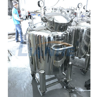 Pneumatic Mixing Agitator Storage Tank 500L SUS316 / 304 Stainless Steel