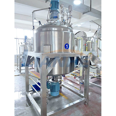 alto carro armato di miscelazione della lozione del corpo del taglio del miscelatore 1000L della crema dello sciampo dell'emulsionante cosmetico di vuoto